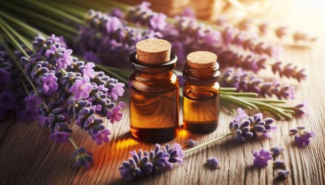 KI Bild zu ätherischem Öl von Lavendel