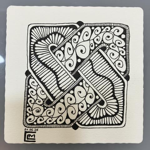 Inked patterns are finished