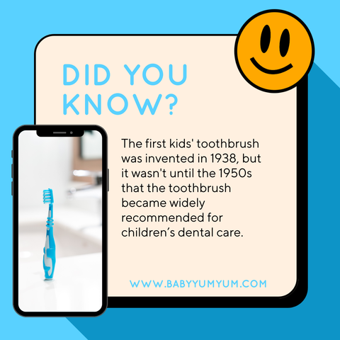 Did you know? #BabyYumYum #BYY #DidYouKnow #KidsToothbrush #DentalCare #ParentingFacts #OralHealth #BabyTeeth #ChildCare #HealthySmiles #FunFact