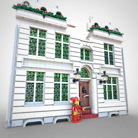 Custom LEGO model of buildings in Lüneburg, Germany, by Benjamin Albrecht from albrick.de