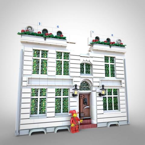 Custom LEGO model of buildings in Lüneburg, Germany, by Benjamin Albrecht from albrick.de