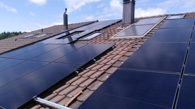 Solaranlage auf Ziegeldach