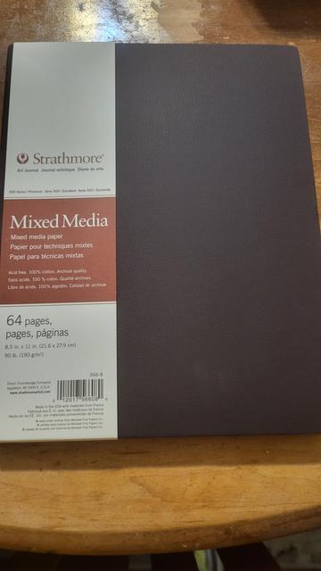 Mixed media art journal from Strathmore