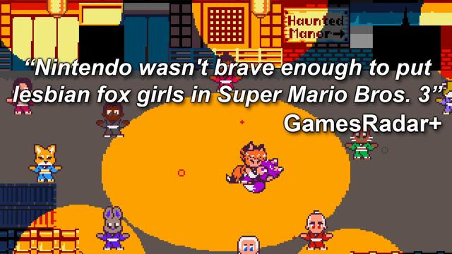 "Nintendo wasn't brave enough to put lesbian fox girls in Super Mario Bros. 3" GamesRadar+