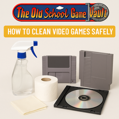 How to Clean Video Games Safely – A Must for Retro Collectors & Sellers