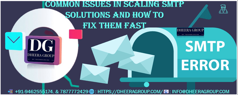 Scaling SMTP solutions isn’t just about handling more emails—it’s about doing it without losing quality or risking your reputation. Get In Touch: 📲 +91-9462555174. & 7877772429, 📧: info@dheeragroup.com, 🌐: https://dheeragroup.com/scaling-smtp-solutions-and-how-to-fix-them-fast/
#SMTPServer #BestSMTPServerProviderinIndia #dedicatedSMTP #reliablesmtpserverservice #DedicatedSMTPMailServer 