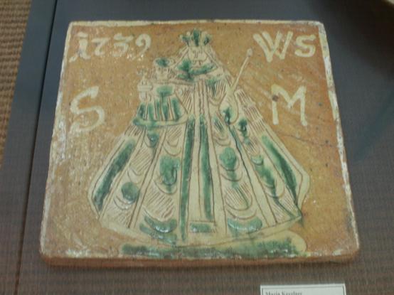 #TilesonTuesday Virgin Mary and Child, Kevelaer 1739.