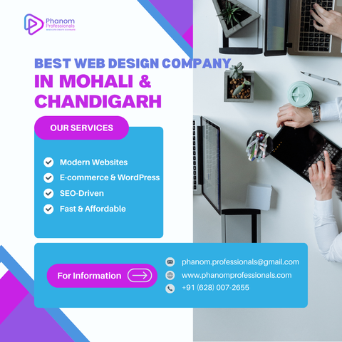 Affordable web development services in Chandigarh and Mohali by the best website design and development company. Top-rated web designing company in Mohali offering custom web applications, WordPress, eCommerce, and SEO-driven websites. Trusted web designers and developers in Chandigarh for modern, fast, and budget-friendly web solutions.