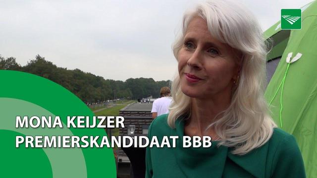 Foto van Mona Keijzer op de website van BBB tijdens de campagne.

Tekst: Mona Keijzer - Premierskandidaat BBB