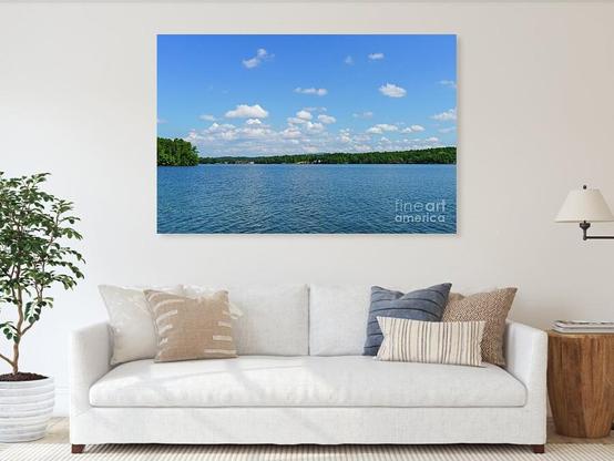 Gentle ripple waves float along Ouachita River on a beautiful summer day in Hot Springs, Arkansas @fineartamerica 
https://5-jennifer-white.pixels.com/featured/quiet-summer-on-ouachita-river-jennifer-white.html
#lakelife #buyintoart #photography #ozarks #wallart #officeart