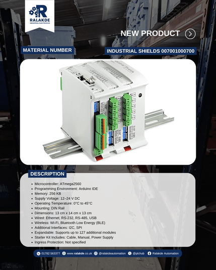 Spesification of  INDUSTRIAL SHIELDS 007001000700 from Ralakde Industrial Electronics