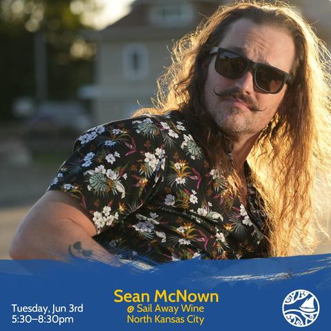 Promotional image for Sean McNown performing live at Sail Away Wine