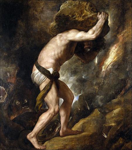 sisyphus and rock