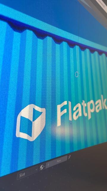 3D container made in Blender. The flatpak.org would deserve a redo, but priorities.