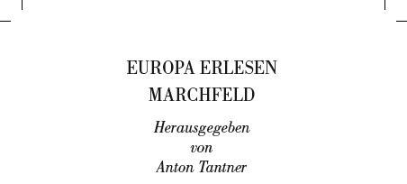 Screenshot eines Teils der Titelseite von Europa Erlesen Marchfeld