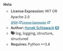 structlog 25.4.0 without dev-only packaging extras thanks to PEP 735 🤩