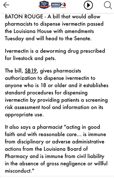 Republicans want to allow pharmacies to be able to dispense animal dewormer for human use