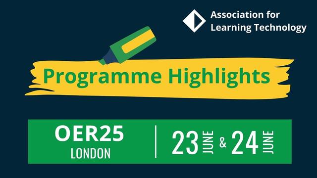 Programme Highlights, OER25 