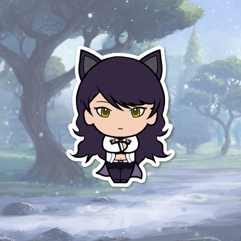 Chibi Art of Blake Belladonna from RWBY.