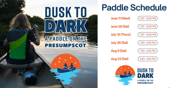 Dusk to Dark: A Paddle on the Presumpscot River (Westbrook, Maine)