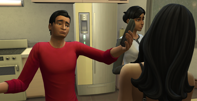 Capture d'écran Les Sims 4.