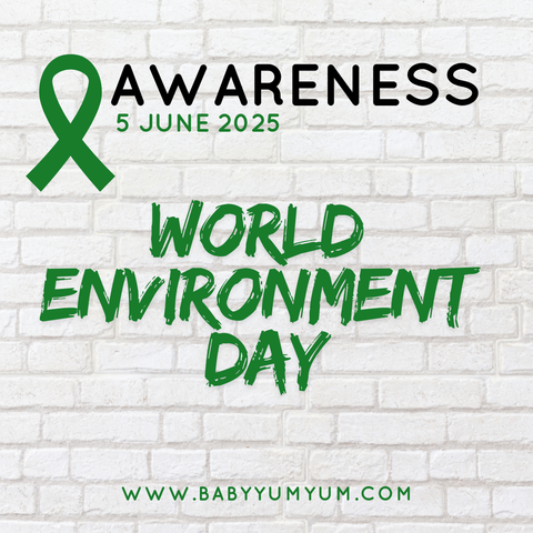 🌍 Happy World Environment Day! 🌍 Today, we take a moment to celebrate our beautiful planet and reflect on the importance of protecting the environment. Small actions, when combined, can have a big impact. Whether it's reducing waste, planting trees, conserving water, or choosing sustainable products, every effort counts.  👉 What are you doing to help protect the environment today?   #BabyYumYum #BYY #WorldEnvironmentDay #ProtectOurPlanet #SustainableLiving #GoGreen