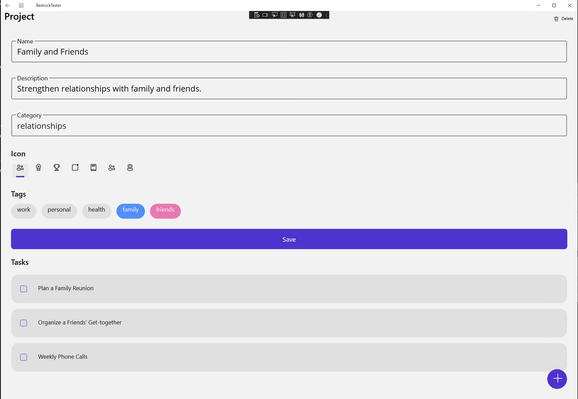 Screenshot of Maui demo app UI. It is not very "tight". And its elements are sloppy and inconsistent.