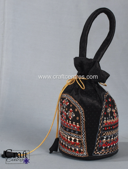 Kutch embroidery potli bag for women