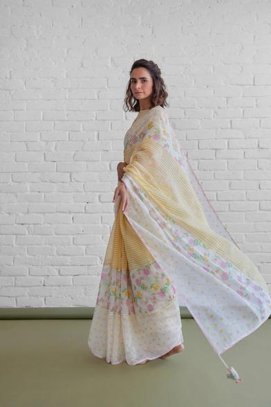 Printed Chanderi Saree Online 