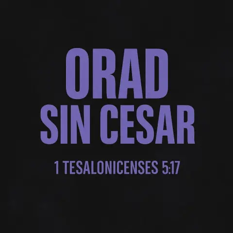 El texto sobre la imagen dice:
“Orad sin cesar.” – 1 Tesalonicenses 5:17.
Acompañado del mensaje:
La oración no es solo palabras; es un estilo de vida. Es estar conectados con Dios de forma constante, sin interrupciones. Es caminar con Él en todo momento, sin desconectarnos de Su presencia. Una relación viva, activa y continua. Dondequiera que estés, Él va contigo. La oración es diálogo, compañía, confianza y dirección. No se limita a un momento del día, sino que se convierte en el ritmo de vida del creyente.
Hashtags incluidos: #OrarSinCesar #FrecuenciaCelestial #PortadoresDePresencia #WorshipLifestyle

