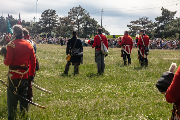 Playing of the lament at the end of the tactical demonstration