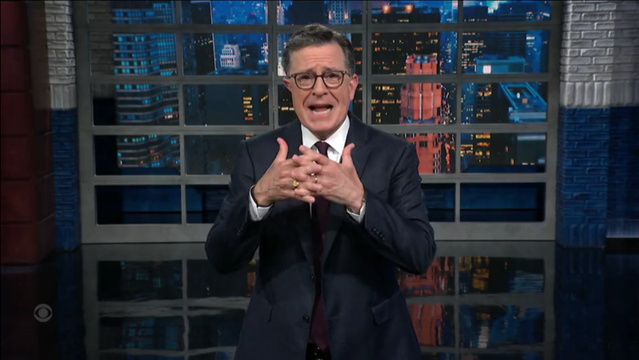 Stephen Colbert responding to Trump saying Musk WENT crazy after he yanked the EV "mandate" (Idiot Boy doesn't know the difference between a Subsidy and a Mandate.)