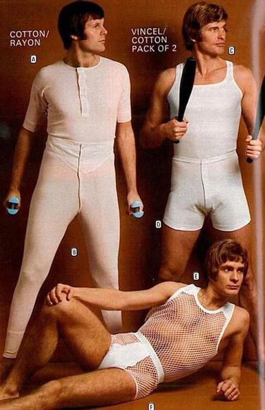 Kitsch 1970s men's underwear ad