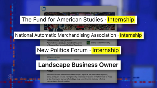 He list his qualifications for running the entire DHS department of deportations as 3 right-wing internships and owning his own "Landscaping Business".
