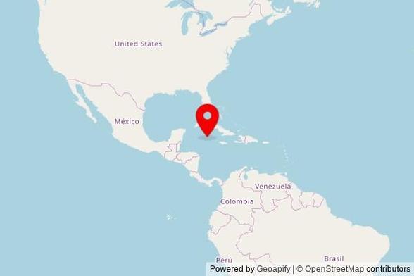 A zoomed in map showing a pin at the position of The Church of Jesus Christ of Latter-day Saints, Selkirk Drive, George Town KY1-1207, Cayman Islands