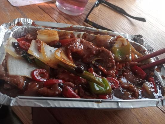 Beef Ho Fun in Black Bean Sauce