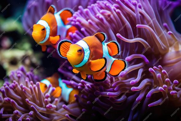 3 poissons clowns