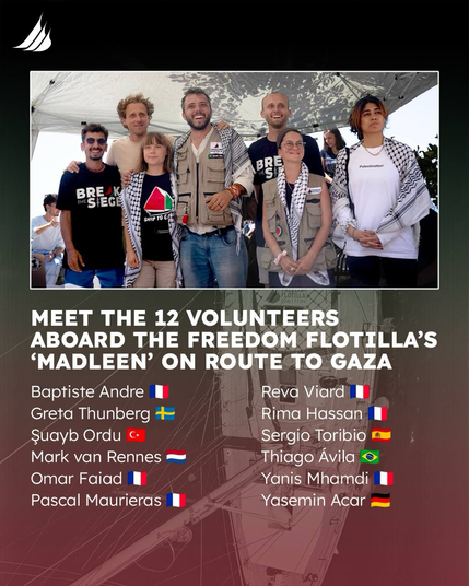 🇵🇸 FREEDOM FLOTILLA COALITION ⛵️ 🕊️ Campaign on and off water to end Israel‘s illegal Gaza blockage and for freedom of movement for all palestinians ✊🏽 ➡️ Website: https://www.FreedomFlotilla.org  👉 Linktree: https://linktr.ee/freedomflotillacoalition #⃣ #FreedomFlotilla #BreakTheSiege  #oPt #StopGazaStarvation 