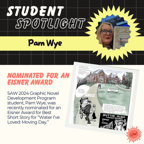 Saturday Spotlight! We’re proud to celebrate the incredible achievements of our SAW community. Tune in on weekends as we highlight some of our faculty and educators making waves in the world of comics. 

Congrats! Leela Corman, Pam Wye, Suzanne Wise, and Alece Birnbach! 