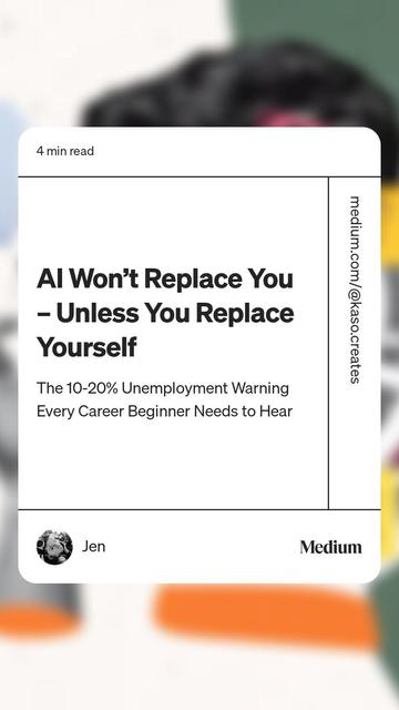 AI won't replace you unless you replace yourself