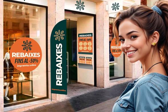 Vols atreure més clients durant les rebaixes? Descobreix com imprimir cartells, adhesius, banderoles i promocions visibles que cridin l'atenció des del carrer. A SuperPrinting.cat t'expliquem com fer una publicitat efectiva per al teu comerç local amb disseny gràfic professional i materials de qualitat.