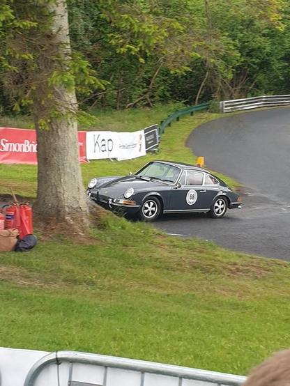 A Porsche 911 T at the Cultra Hill Climb, Northern Ireland
