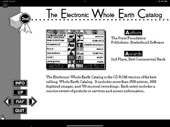 Electric Whole Earth Catalog hyperstack