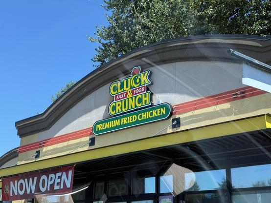 Fast food fried chicken restaurant sign