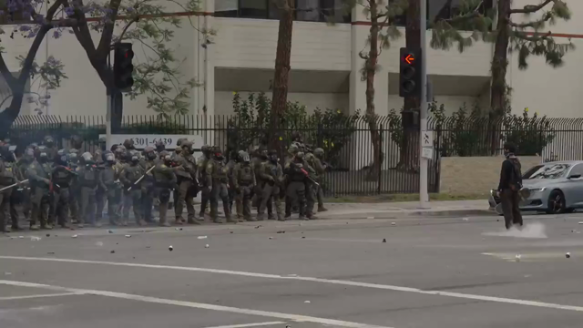 Video clip from Los Angeles July 7, 2025, young person, completely dressed in black carrying a skateboard standing in the middle of the street facing a large knot of “LEO” (presumably ICE or LAPD) they are firing riot munitions at him, and after each burst of munitions, skateboard kid does a little jig, and mock them visibly whereupon they fire another burst
In the background, outrage protesters can be heard yelling at the LEOs
Source: https://bsky.app/profile/jeremotographs.bsky.social/post/3l…