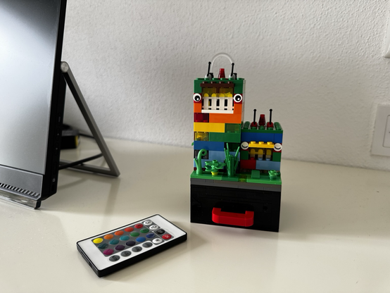 Lego nightlight during the day unlit databrick 