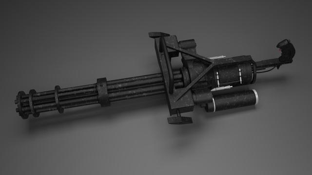 Machine gun created in 3D software named as Blender. Just for 3d modelling skills.