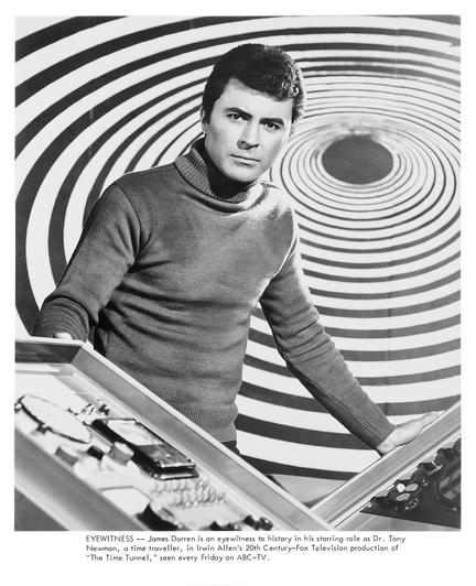 Publicity photo of James Darren as Dr Tony Newman in The Time Tunnel.