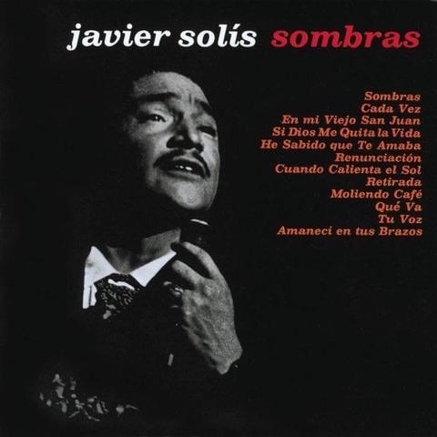 An image of the cover of the record album 'Sombras' by Javier Solís