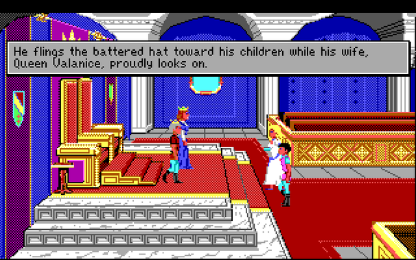 An attempt by me to recreate the style of the gray text boxes seen in the previous screenshot. I also lowered this particular text box slightly to match the placement seen in the scan. The special Amiga window bar at the top of the screen is not included.